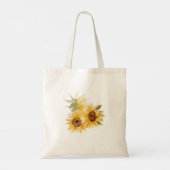 Tote Bag Tournesol à l'aquarelle (Dos)