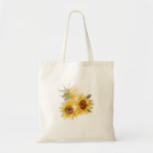 Tote Bag Tournesol à l'aquarelle (Devant)