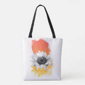 Tote Bag Tournesol aquarelle (Dos)