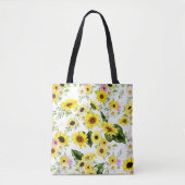 Tote Bag Tournesol d'aquarelle 7 (Devant)