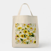 Tote Bag Tournesol d'aquarelle 7 (Dos)
