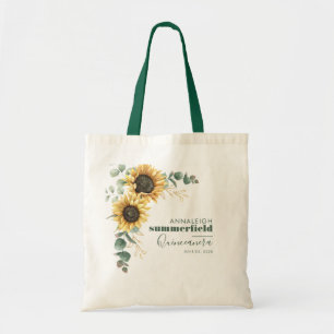 Tote Bag Tournesol Eucalyptus Quinceanera 15e anniversaire
