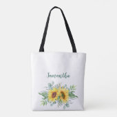 Tote Bag Tournesol Eucalyptus Rustique Mère de la chambre (Dos)