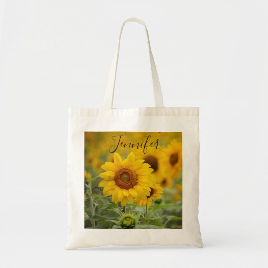 Tote Bag Tournesol floral (Devant)