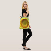 Tote Bag Tournesol jaune (Sur le modèle)