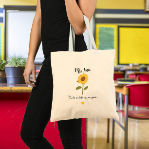 Tote Bag Tournesol jaune aidant à grandir