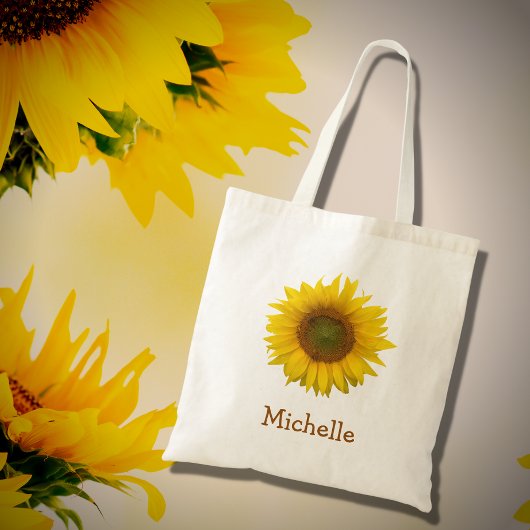 Tote Bag Tournesol Jaune Pays Rustique