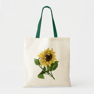 Tote Bag Tournesol jaune vintage