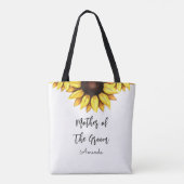 Tote Bag Tournesol Mère du Mariage Groom (Dos)