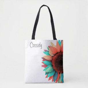Tote Bag Tournesol multicolore Personnalisé