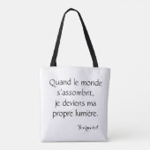 Tote Bag Tournesol pixelisé en jaune vif sur fond vert (Dos)