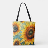 Tote Bag Tournesol Serenity Canvas Fourre-tout (Dos)