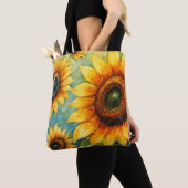 Tote Bag Tournesol Serenity Canvas Fourre-tout (De près)