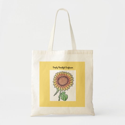 Tote Bag Tournesol simplement magnifique (Devant)