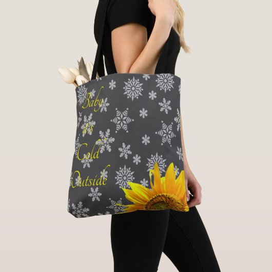 Tote Bag Tournesol Snowflakes Fourre-tout (De près)