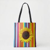 Tote Bag Tournesol Stripe Fourre-tout (Devant)