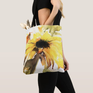 Tote Bag Tournesol Tout-Sur-Impression Épaule Fourre-tout