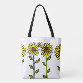 Tote Bag Tournesols et Bourdon (Dos)