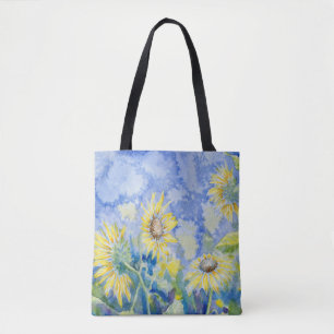 Tote Bag "Tournesols" Fourre-tout