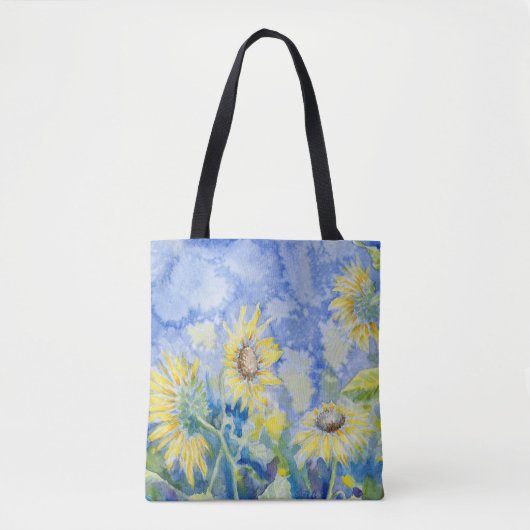 Tote Bag "Tournesols" Fourre-tout (Devant)