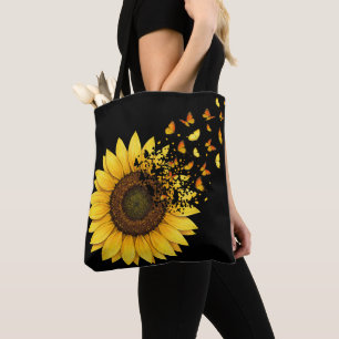 Tote Bag Tournesols Papillons