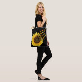 Tote Bag Tournesols Papillons (Sur le modèle)