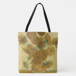 Tote Bag Tournesols, Peinture à l'huile nature morte, Van G