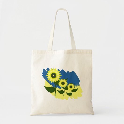 Tote Bag Tournesols ukrainiens. Le drapeau ukrainien. Libér (Devant)