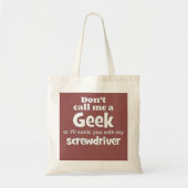 Tote Bag tournevis geek wf (Devant)