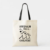 Tote Bag Tournez Comme Un Golf De Golfeur (Dos)