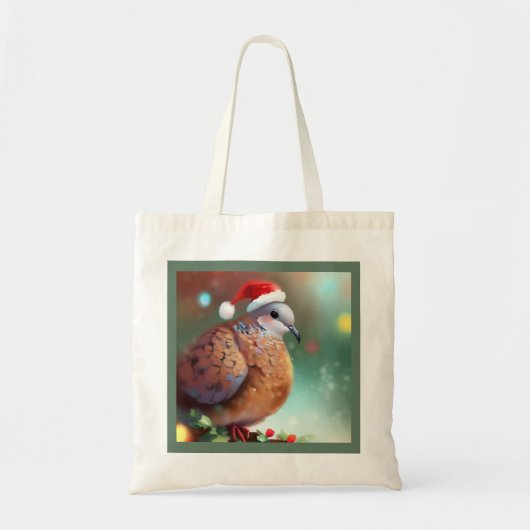Tote Bag Tourterelle de Noël 1 (Devant)