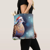 Tote Bag Tourterelle de Noël Dove 2 (De près)