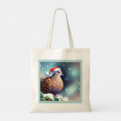 Tote Bag Tourterelle de Noël Dove 2 (Dos)