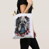 Tote Bag TOUS LES AMÉRICAINS Amateurs de CHIENS anglais bul (De près)
