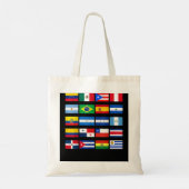 Tote Bag Tous les drapeaux latino-américains Patrimoine his (Dos)