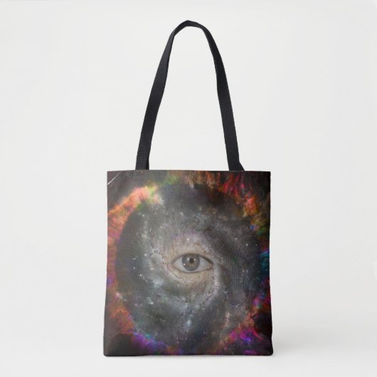Tote Bag Tous voir l'oeil dans l'espace (Devant)