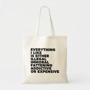 Tote Bag Tout ce que j'aime