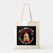 Tote Bag Tout ce que je veux pour noël est des récupérateur (Dos)