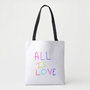 Tote Bag Tout est amour arc-en-ciel coloré fierté LGBTQ gay