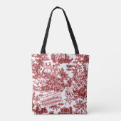 Tote Bag Tout le monde en harmonie Toile de Jouy (encre de  (Dos)