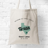 Tote Bag Tout Mariage Color Texas Map,