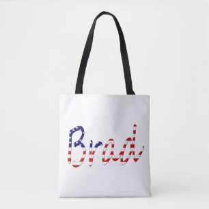 Tote Bag Tout nom figurant sur le drapeau américain stcn