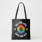 Tote Bag Tout Pour L'Amour Pour Tous | Mois Gay pride (Devant)
