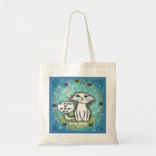 Tote Bag Tout sur moi Scraggles Chat (Devant)