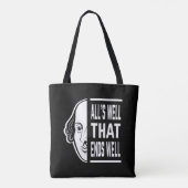 Tote Bag Tout va bien qui finit bien Shakespeare Citation (Dos)