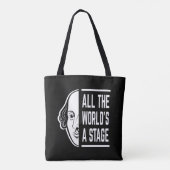 Tote Bag Toute la scène mondiale Thespian Shakespeare Citat (Dos)
