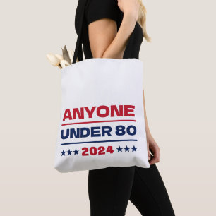 Tote Bag Toute Personne De Moins De 80 Ans Élections Drôle