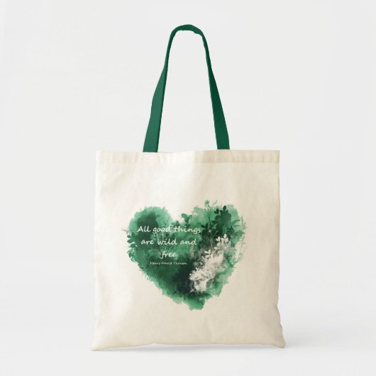 Tote Bag Toutes les bonnes choses sont Wild Free Inspiratio (Devant)