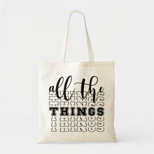 Tote Bag Toutes les choses (Devant)