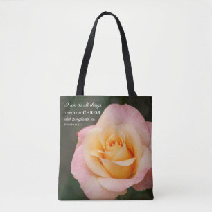 Tote Bag Toutes les choses par le Christ Philippiens 4:13 R